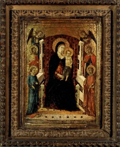 Madonna ja lapsi valtaistuimella, by Goodhart Master