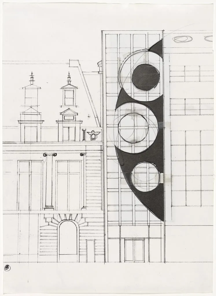 Untitled, by Gordon Matta-Clark, graphite, 1978