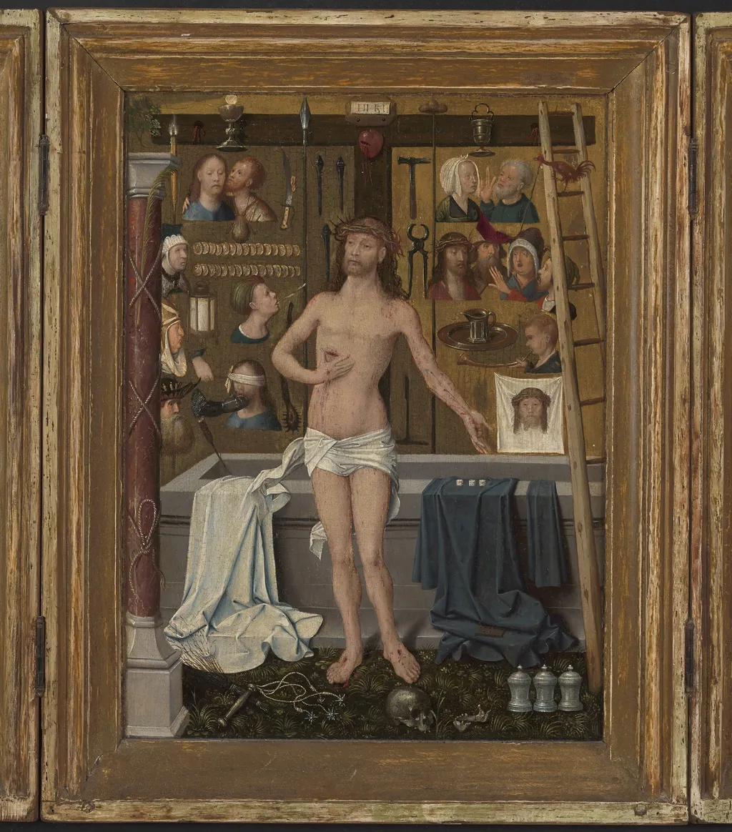 Christ with the Instruments of Passion, by Goswin van der Weyden, oil, 1507