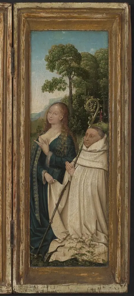 Maria Mediatrix and Antonius Tsgrooten, by Goswin van der Weyden