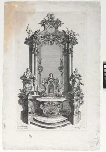 Model for Altar for Woodcarvers, by Gottfried Bernhard Götz