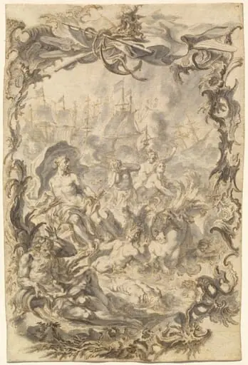 The Horrors of War: A Sea Battle, by Gottfried Bernhard Götz
