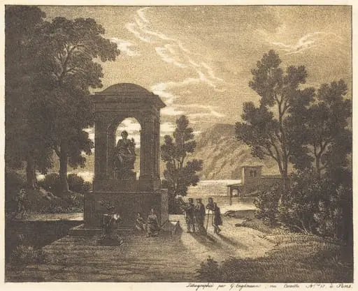 Classical Landscape, by Gottfried Engelmann