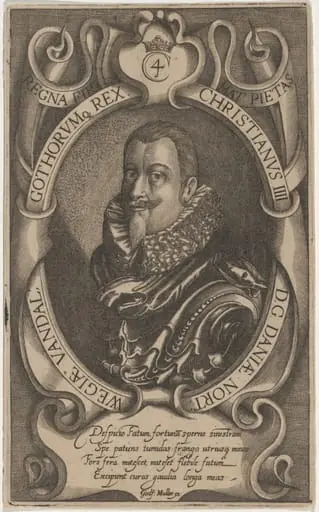 Christian IV, King of Denmark, by Gottlieb Muller