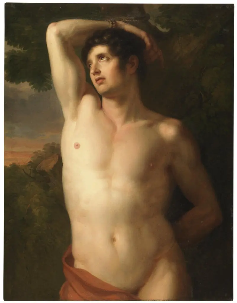 Saint Sebastian, by Gottlieb Schick