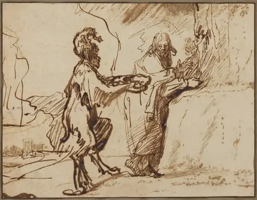 Temptation of Christ, by Govaert Flinck