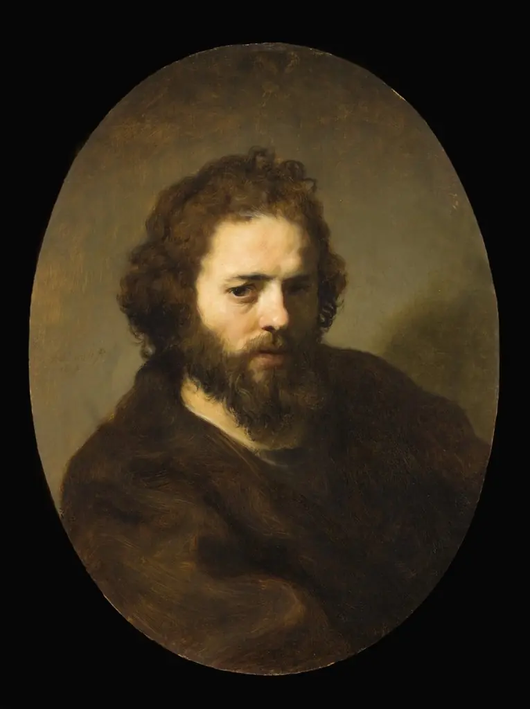 Portrait of a Bearded Man, formerly called John the Baptist, by Govert Flinck