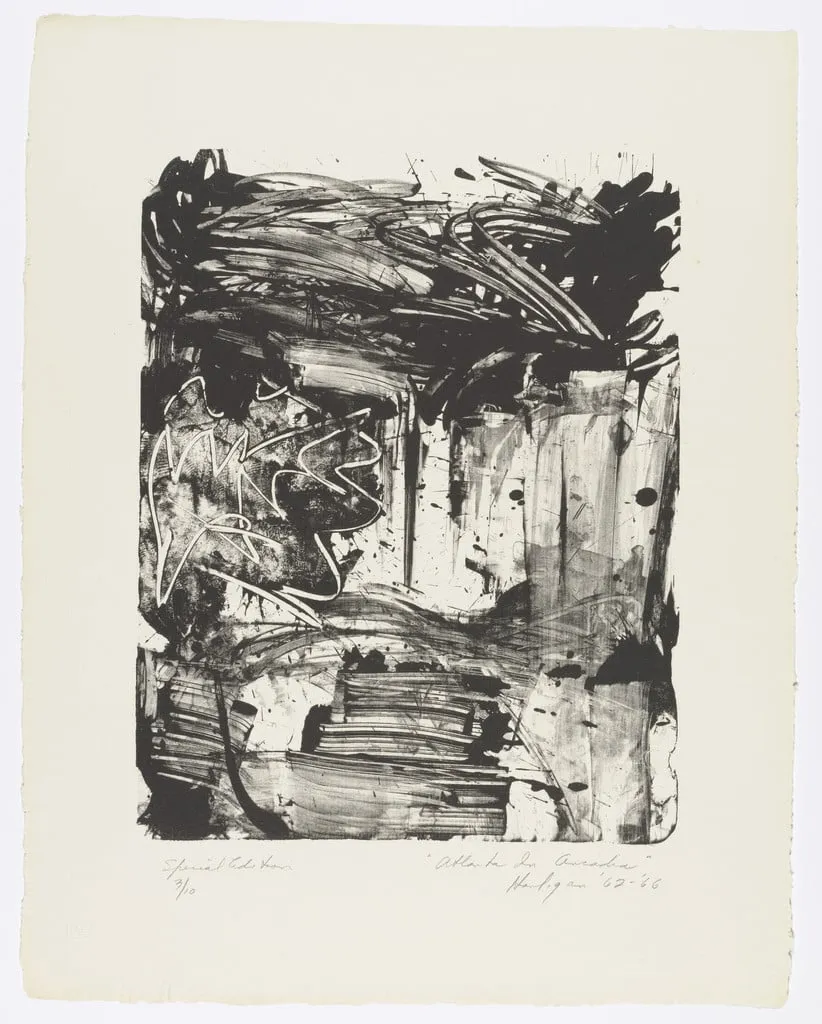 Untitled, by Grace Hartigan, ink, 1964