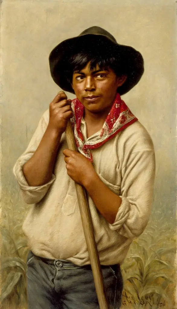 Powley: Young Man Hoeing Corn, by Grace Hudson