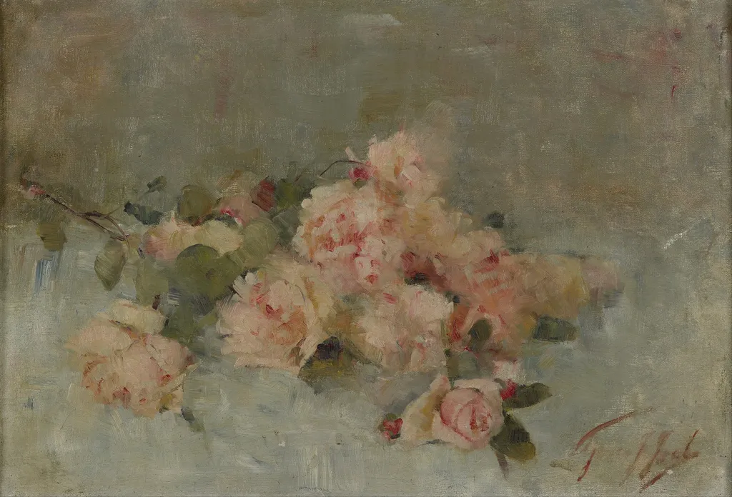 Roses, by Grace Joel, oil, 1898