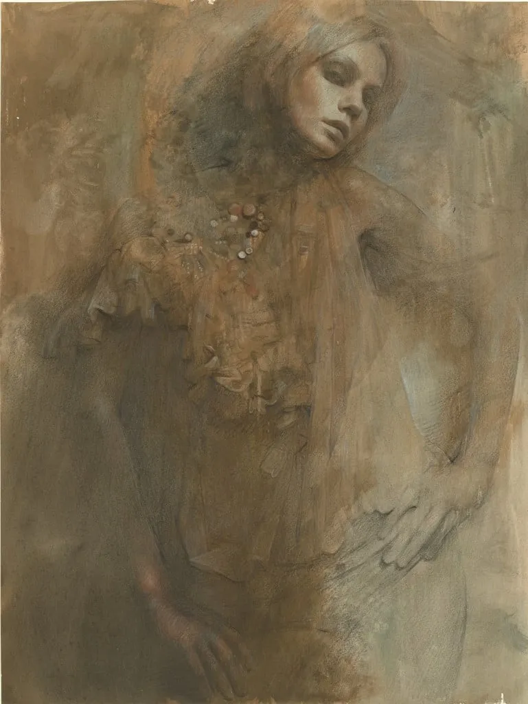Untitled, by Graham Little, gouache, 2002