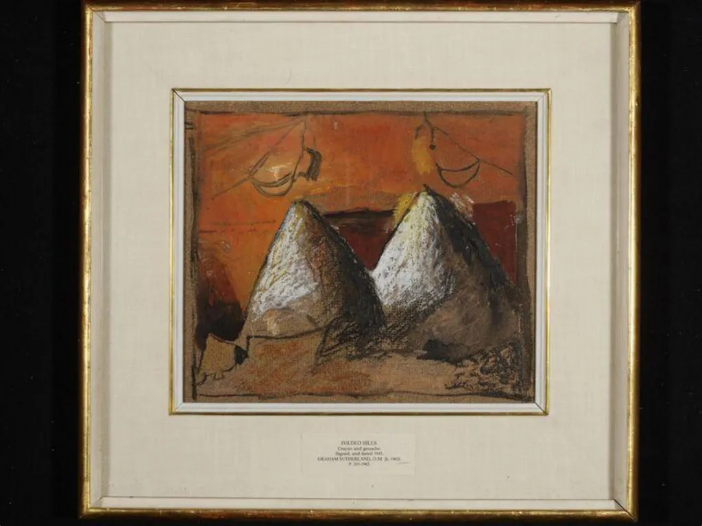Folded Hills, by Graham Vivian Sutherland, 1945