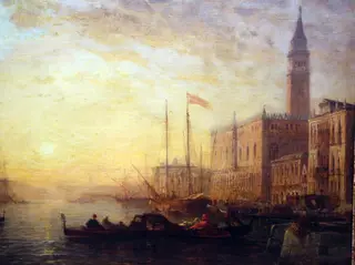 Grand Canal in Venice., by Félix Ziem