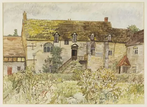Grange Farm, The Abbot's House, Wigmore Abbey remains