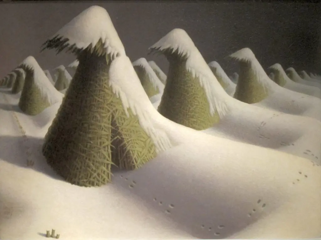 January, by Grant Wood