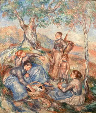 Grape Pickers at Lunch