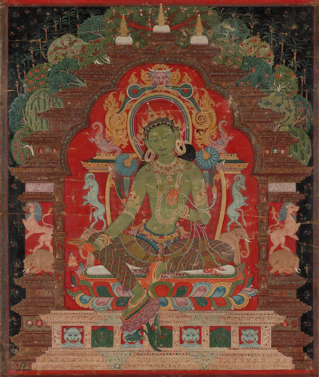 Green Tara, unspecified, 1260