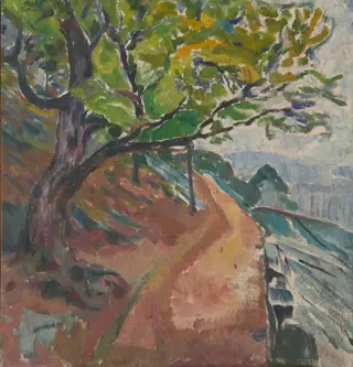 Green Tree by the Road