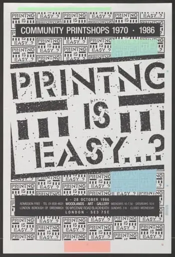 Printing is Easy...?, by Greenwich Mural Workshop