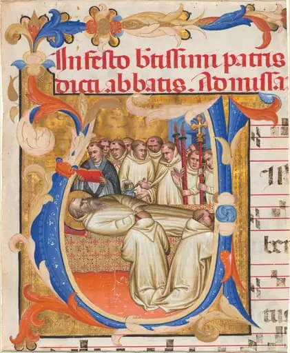 Death of Saint Benedict, by Gregorio da Montalcino Fra Mutii