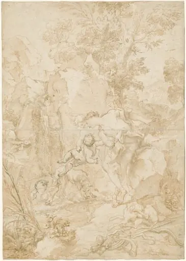 Echo and Narcissus, by Gregorio De Ferrari
