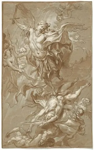Saint Michael and the Rebel Angels, by Gregorio De Ferrari