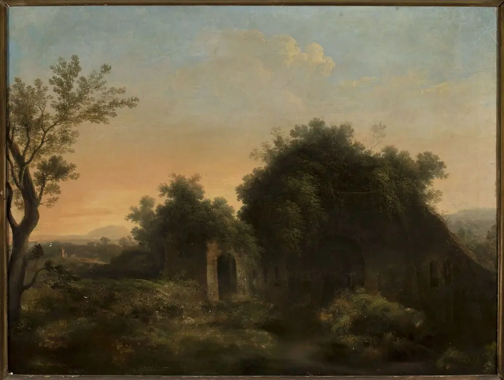 Italian style landscape, by Gregorio Fidanza