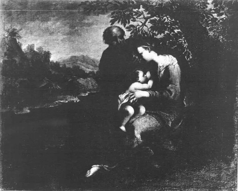 Rest on the Flight into Egypt, by Gregorio Lazzarini