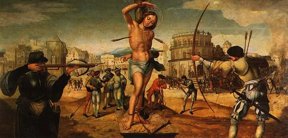 Martyrdom of Saint Sebastian, by Gregório Lopes
