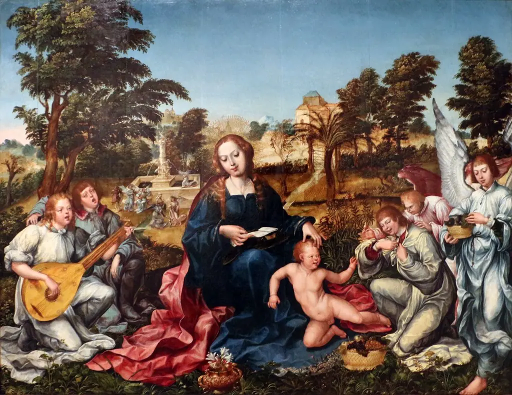 The Virgin, the Child and Angels, by Gregório Lopes