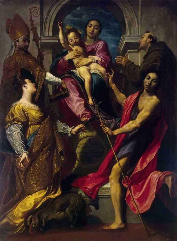 Madonna and the Child with St Francis of Assisi, St John the Baptist, St Gregory the Great and St Margaret of Cortona