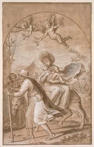 The Flight into Egypt, by Gregorio Pagani
