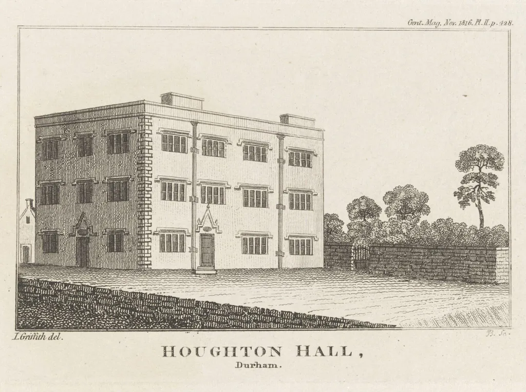 Houghton Hall, Durham, by Griffith, I., 1816
