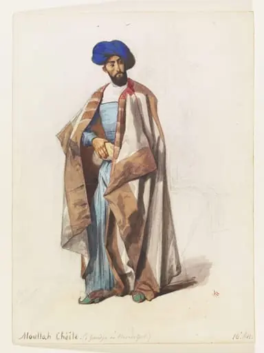 Moullah Chéite -  (à Gandjà ou Elisavetopol.), by Grigoriy Grigorievich Gagarin