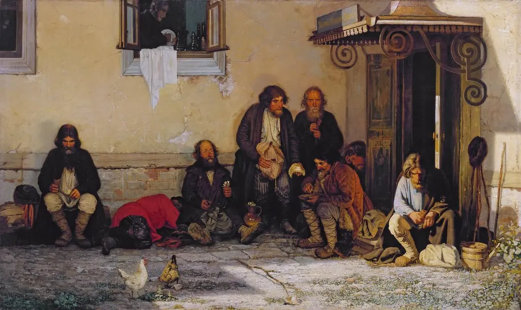 The Zemstvo Dines, by Grigoriy Myasoyedov