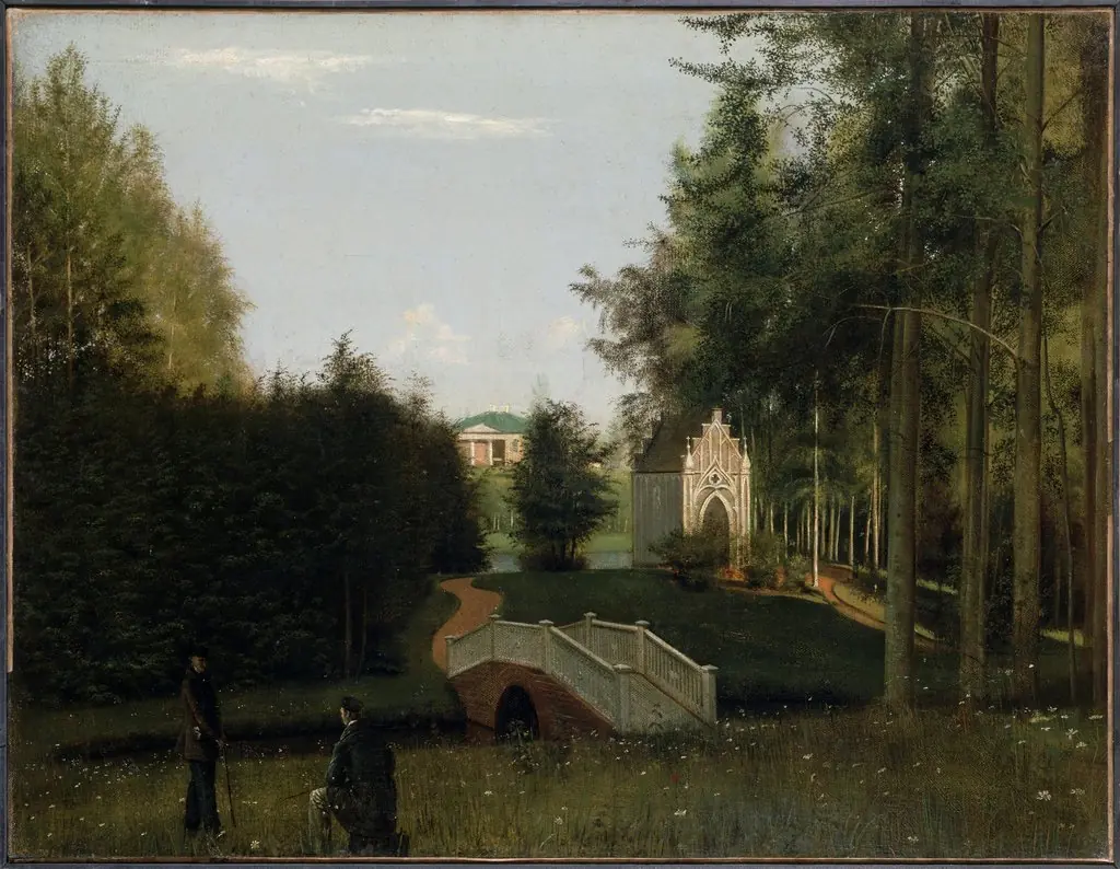 The View of the Farmstead of Ostrovki in the Province of Tver, by Grigory Soroka