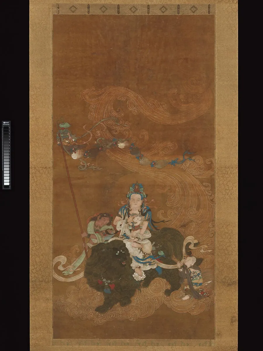 明 佚名 送子觀音圖 軸|Guanyin the Bringer of Sons, ink, 1583