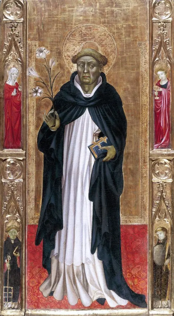Saint Dominic Guzmán and Four Saints, by Guerau Gener
