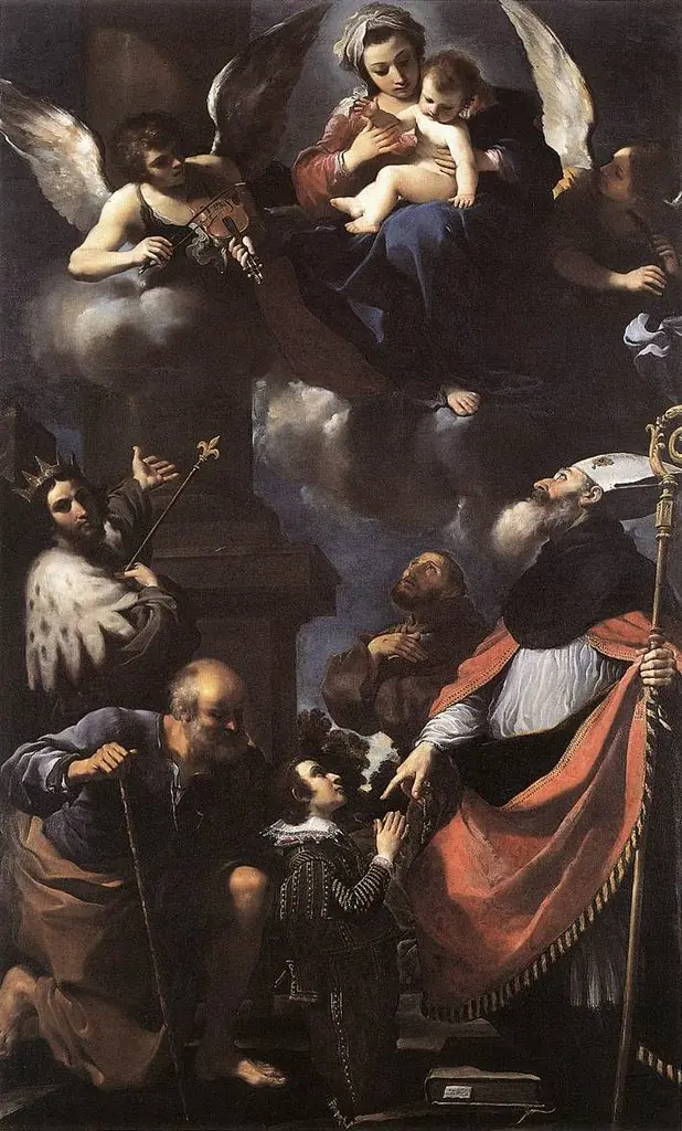 A Donor Presented to the Virgin, by Guercino