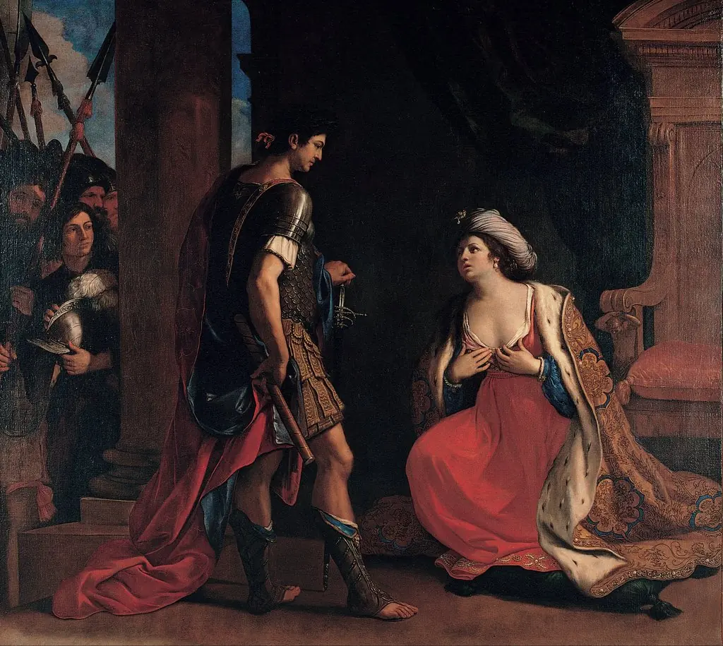 Cleopatra and Octavian, by Guercino