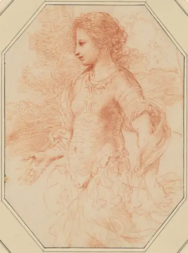 Erminia, by Guercino