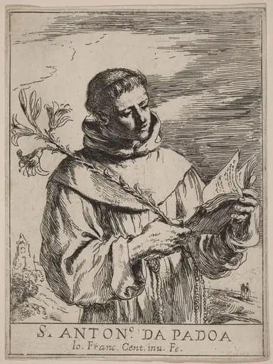 Saint Anthony of Padua, by Guercino