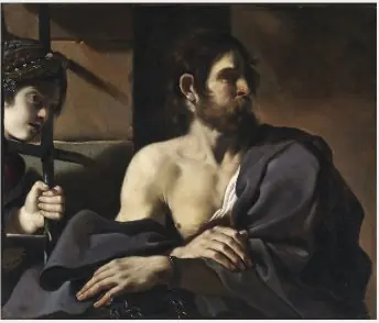 Saint John the Baptist Visited in Prison by Salome, by Guercino