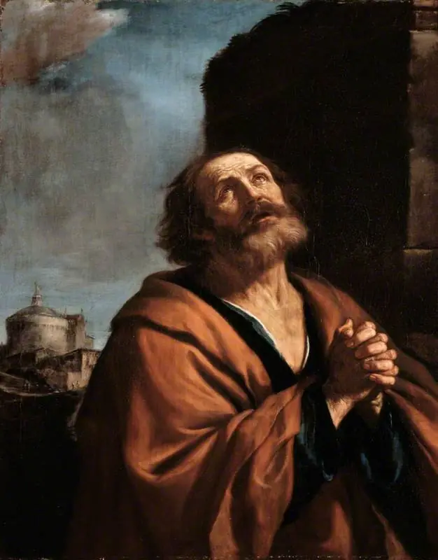 Saint Peter Penitent, by Guercino