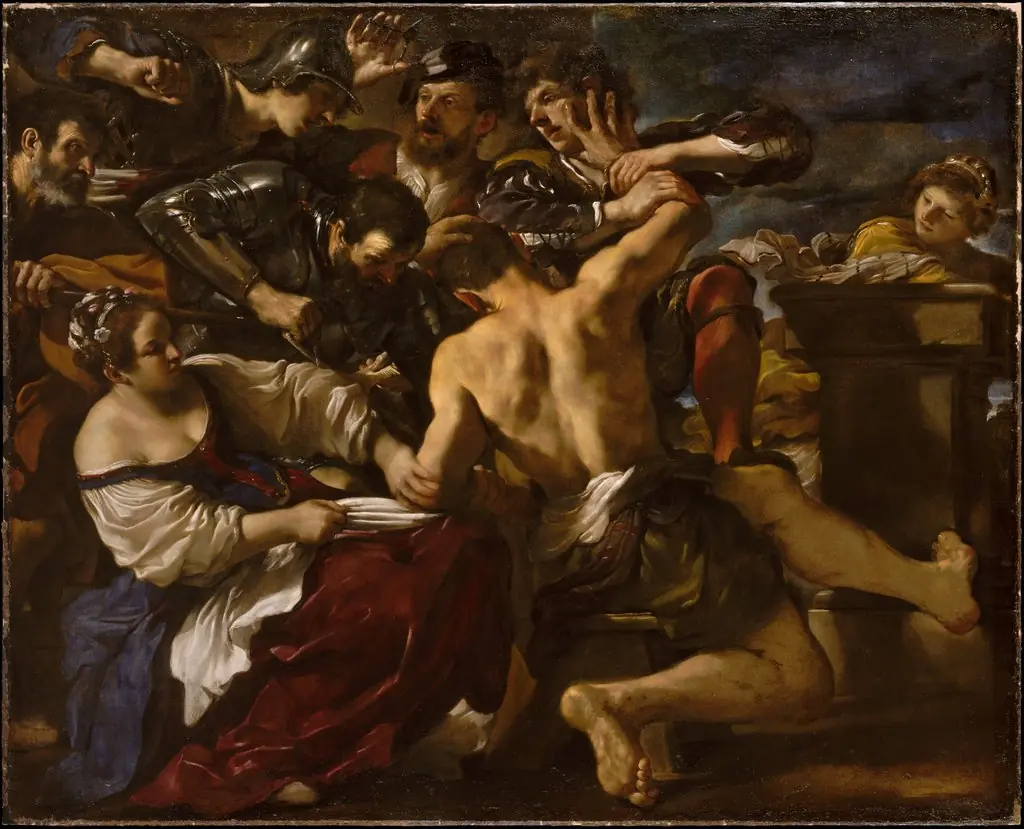Samson Captured by the Philistines, by Guercino
