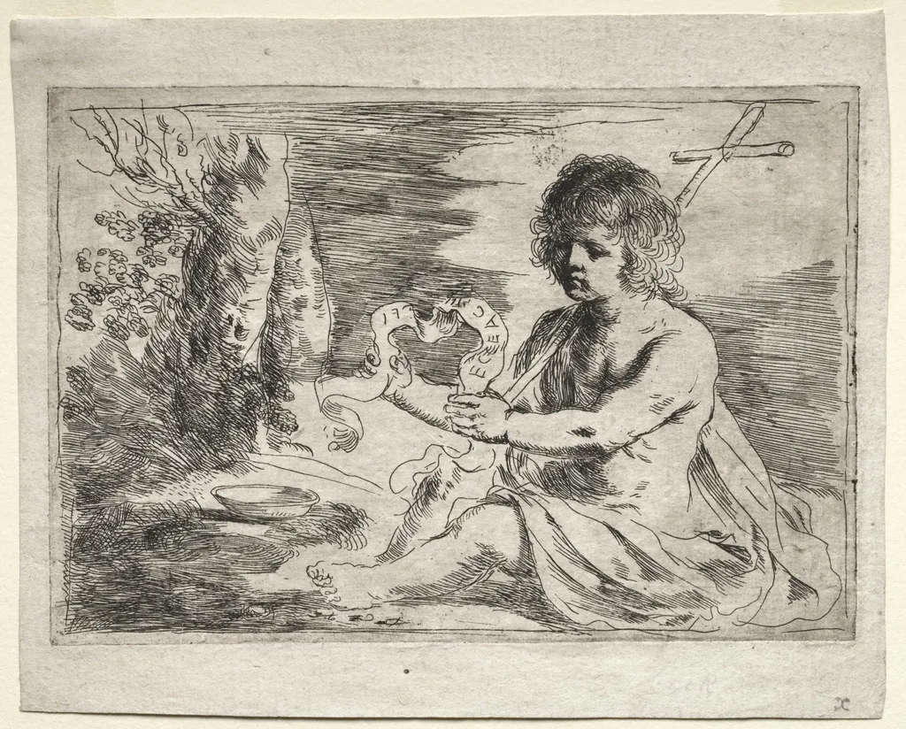 St. John the Baptist, by Guercino, 1654