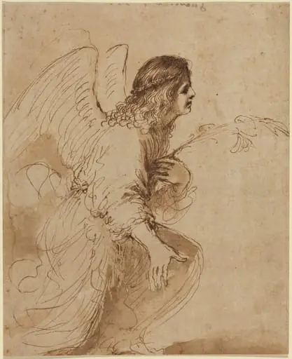 The Angel of the Annunciation, by Guercino
