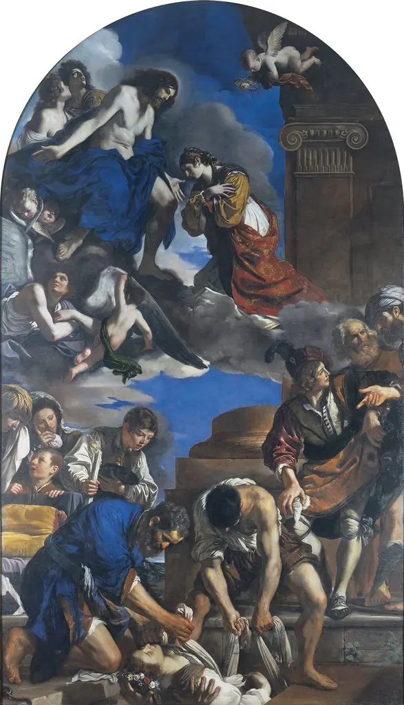 The Burial of Saint Petronilla, by Guercino