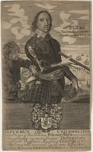 Oliver Cromwell, by Guglielmo Trevilian
