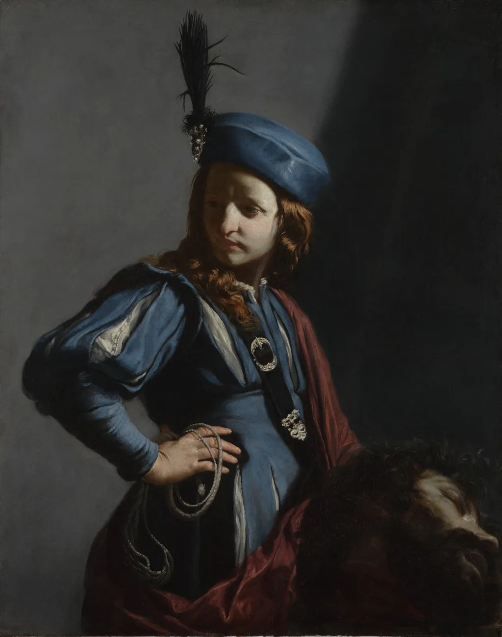 David with the Head of Goliath, by Guido Cagnacci, oil, 1645